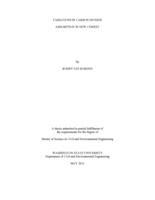 Variations in carbon dioxide absorption in new cement