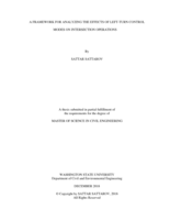 A framework for analyzing the effects of left-turn control modes on intersection operations