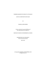 Trimming macrophytes impacts litter decay rate in a constructed wetland