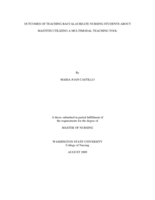 Outcomes of teaching baccalaureate nursing students about mastitis utilizing a multimodal teaching tool