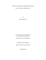Impacts of contaminated sediment remediation on early life stages of rainbow trout
