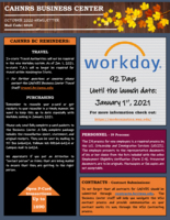 CAHNRS Business Center Newsletter, October 2020