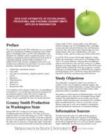 2019 cost estimates of establishing, producing, and packing Granny Smith apples in Washington