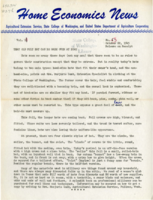Home Economics News Service, volume 11, number 53: That old felt hat can be made over at home; Safety signposts for farm families