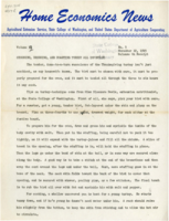 Home Economics News Service, volume 12, number 3: Choosing, dressing, and roasting turkey all important; Christmas toys can be made at home