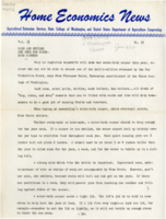 Home Economics News Service, volume 11, number 33: Cans and kettles are used for water-bath canners; Right washing keep wool blankets soft and fluffy