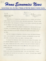 Home Economics News Service, volume 11, number 41: Sportsmen can kipper salmon at hole; Make children's camp clothes fireproof