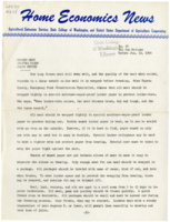 Home Economics News Service, volume 11, number 13: Frozen meat wrapped right keeps better; Rayon damask washes like other rayon; Food prospects remain about same for 1945;
