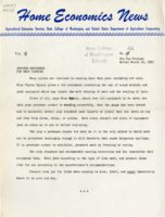 Home Economics News Service, volume 11, number 22: Success reminders for meat canning; Make excellent wood polish in your home;