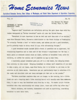 Home Economics News Service, volume 10, number 45: September is "better breakfast" month; Mail overseas Christmas packages Sept. 15 to Oct. 15