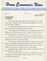 Home Economics News Service, volume 10, number 50: Practical storage of canned foods for the winter; Housewives urged to help prevent fire hazards; Grease spots on wallpaper can be removed