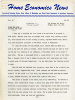 Home Economics News Service, volume 10, number 46: Spare the water…or spoil the floor; Green tomato time; Cake for over there