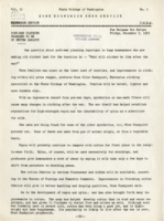 Home Economics News Service, volume 10, number 5: Post-War Clothing Promises To Be Of Better Quality; Pointers Listed For Homemaking