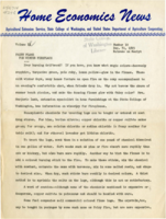 Home Economics News Service, volume 12, number 10: Fairy flame for winter fireplace; Laughs, wit, dexterity featured in party games