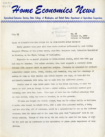 Home Economics News Service, volume 11, number 52: Plaid or corduroy for the little tot is this fall's style decision; Potted plants do best "plunged" in sand or peat moss