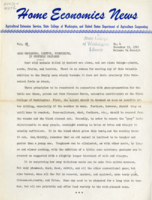 Home Economics News Service, volume 12, number 4: Game wholesome, zestful, nourishing, if properly prepared; Wild duck cooking suggestions given by specialist; Beaver strong but tender, can be palatably prepared