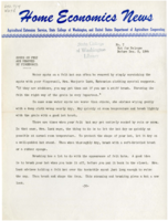Home Economics News Service, volume 11, number 7: Spots on felt are removed by fingernail; Give proper care to vacuum cleaners; Frying fish by on-and-off cooking method