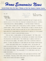Home Economics News Service, volume 11, number 32: Edible wild plants make tasty greens; Home chemicals cause damage in many fabrics
