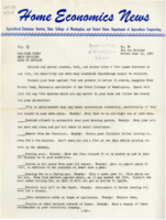 Home Economics News Service, volume 11, number 34: War-time fires mean articles hard to replace; Proteins work well in teams; Saccharin fails as "fill-in" for war scarce sugar