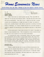 Home Economics News Service, volume 11, number 37: Age system for kiddies' garment size is outmoded; Simplified sizes for buying clothing; Simple additions to storage space make for convenience