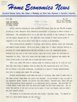 Home Economics News Service, volume 11, number 20: More and better quality clothering at lower prices; Keep knives sharpened for safety; Envelope bags may be relined for extra wear