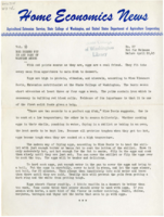 Home Economics News Service, volume 11, number 27: Egg dishes fit in any part of wartime menus; Clean window shades make rooms brighter; Plastic soles prove worth