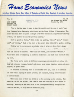 Home Economics News Service, volume 10, number 52: Long cooking required for utility meats; Good pressing prolongs life of clothing; Tomato puree makes good sauce for meat dishes