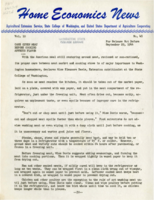 Home Economics News Service, volume 10, number 48: Care given meat before cooking affects flavor; More peaches for freezing this year; Fruit butters take less sugar
