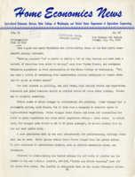 Home Economics News Service, volume 10, number 43: Pickle-making time is here; Canning can be simple if you "take it easy"