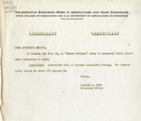 Home Economics News Service, volume 01, number 50: Correction; Modern Recipes Beat 'Antiques' For Fruit-Cake; Average Housewife Can Cure Troubles Of Sewing Machine