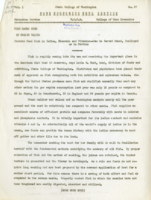 Home Economics News Service, volume 01, number 27: Fish Ranks High In Health Values; Child Needs Place In Home Planning