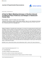 A Role for Matrix Metalloproteinases in Nicotine-Induced Conditioned Place Preference and Relapse in Adolescent Female Rats