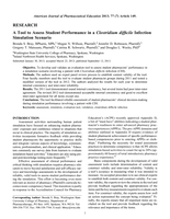A Tool to Assess Student Performance in a Clostridium difficile Infection Simulation Scenario