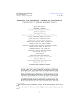 MODELING THE ENDOCRINE CONTROL OF VITELLOGENIN PRODUCTION IN FEMALE RAINBOW TROUT