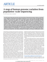 A map of human genome variation from population-scale sequencing