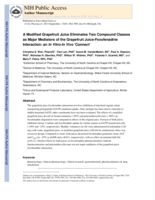 A Modified Grapefruit Juice Eliminates Two Compound Classes as Major Mediators of the Grapefruit Juice-Fexofenadine Interaction: an In Vitro-In Vivo ‘Connect’