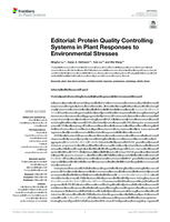 Editorial: Protein Quality Controlling Systems in Plant Responses to Environmental Stresses