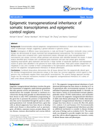 Epigenetic transgenerational inheritance of somatic transcriptomes and epigenetic control regions