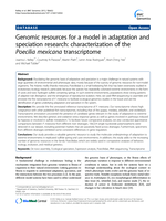 Genomic resources for a model in adaptation and speciation research: characterization of the Poecilia mexicana transcriptome