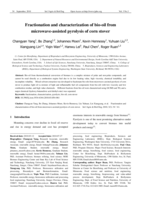 Fractionation and characterization of bio-oil from microwave-assisted pyrolysis of corn stover