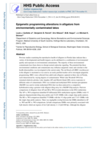 Epigenetic programming alterations in alligators from environmentally contaminated lakes