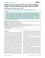 Global genome analysis of the downstream binding targets of testis determining factor SRY and SOX9