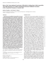 Role of the Transcriptional Coactivator CBP/p300 in Linking Basic Helix-Loop-Helix and CREB Responses for Follicle-Stimulating Hormone-Mediated Activation of the Transferrin Promoter in Sertoli Cells