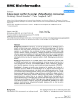 A Java-based tool for the design of classification microarrays