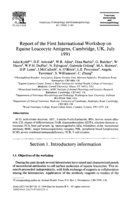 Report of the First International Workshop on Equine Leucocyte Antigens, Cambridge, UK, July 1991
