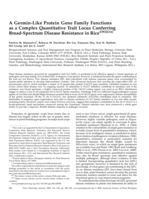 A germin-like protein gene family functions as a complex quantitative trait locus conferring broad-spectrum disease resistance in rice