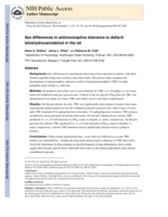 Sex differences in antinociceptive tolerance to delta-9-tetrahydrocannabinol in the rat