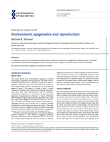 Environment, epigenetics and reproduction