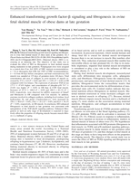 Enhanced transforming growth factor-beta signaling and fibrogenesis in ovine fetal skeletal muscle of obese dams at late gestation