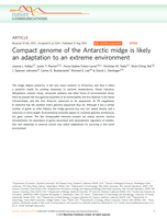 Compact genome of the Antarctic midge is likely an adaptation to an extreme environment